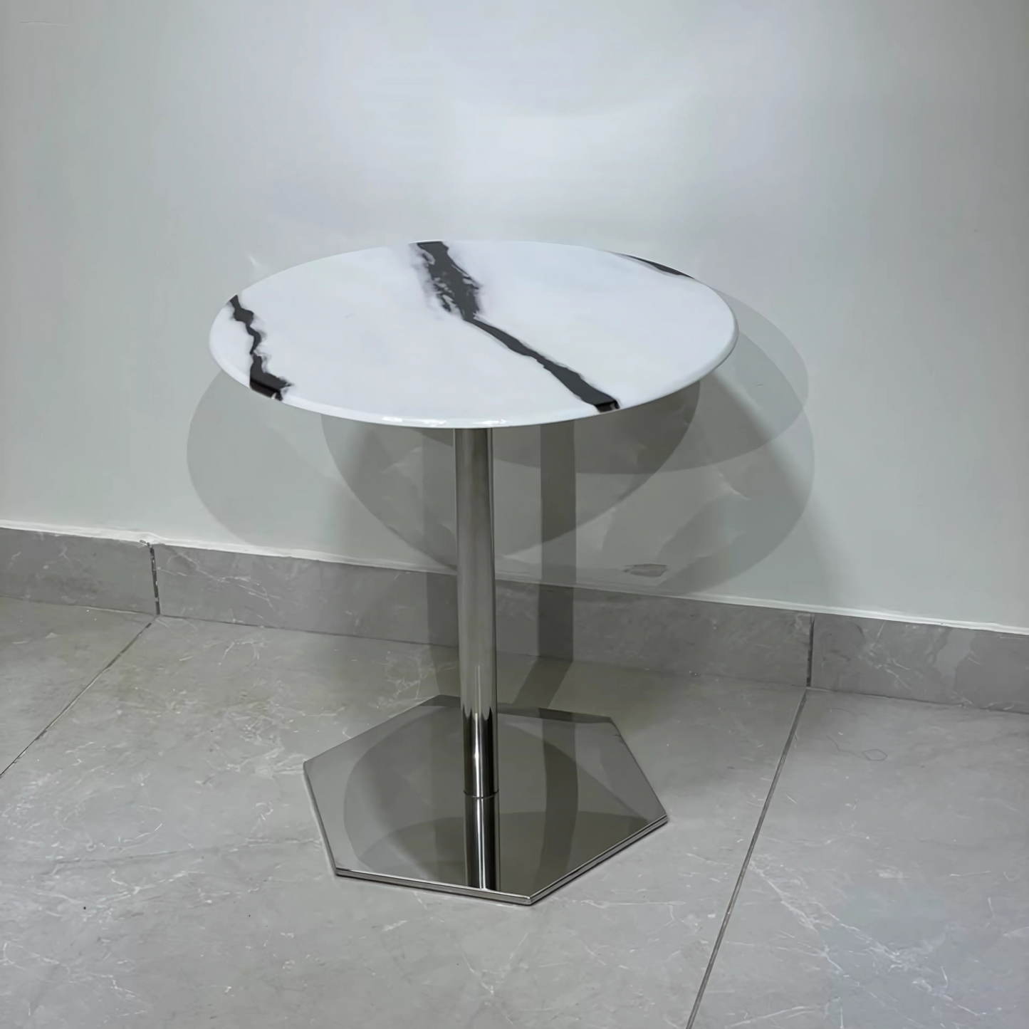 Carrara Splitline Marble Table