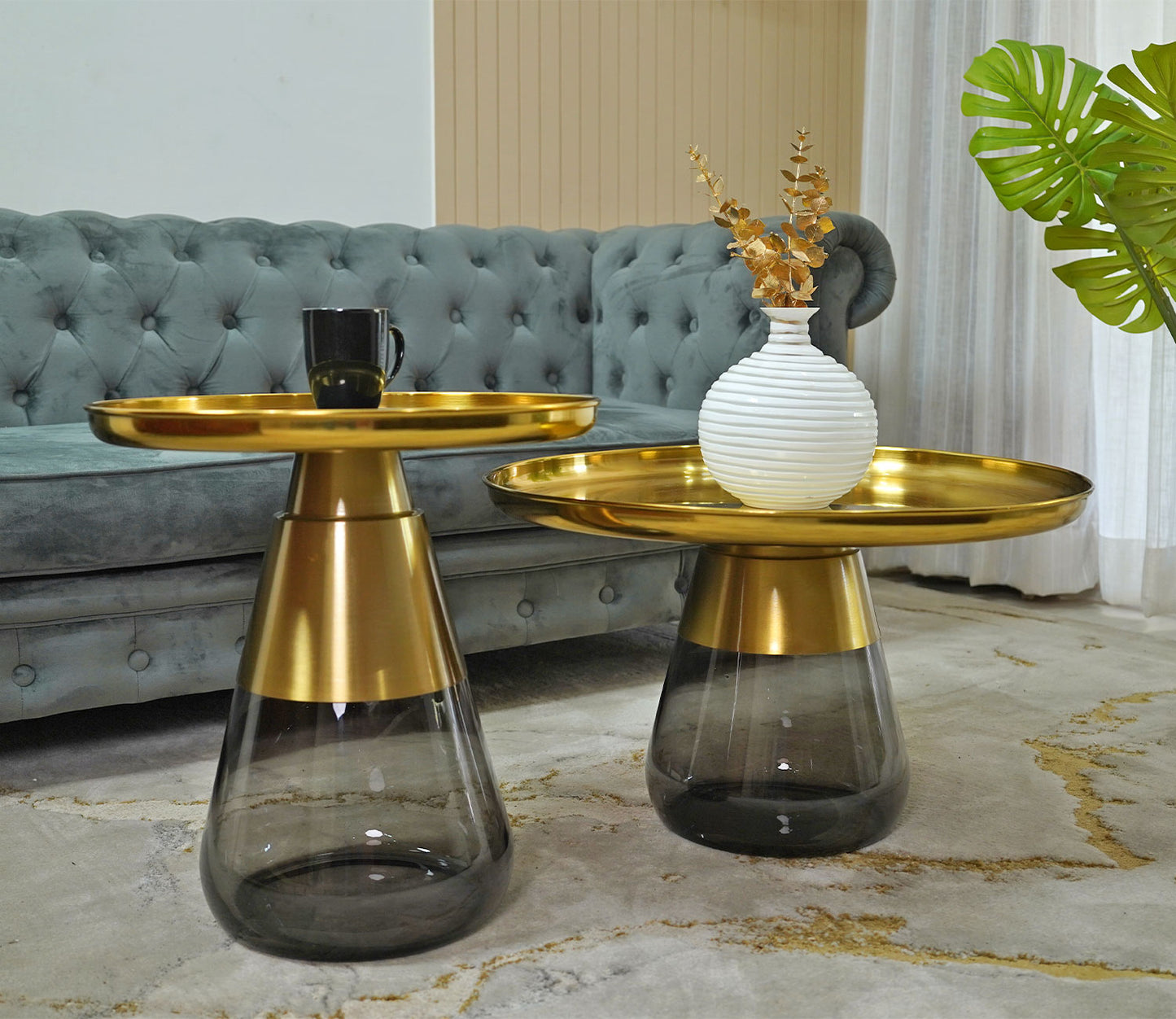 Golden Harmony Duo Center Coffee Table