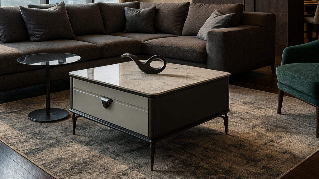 Marble Mist Nesting Center Coffee table