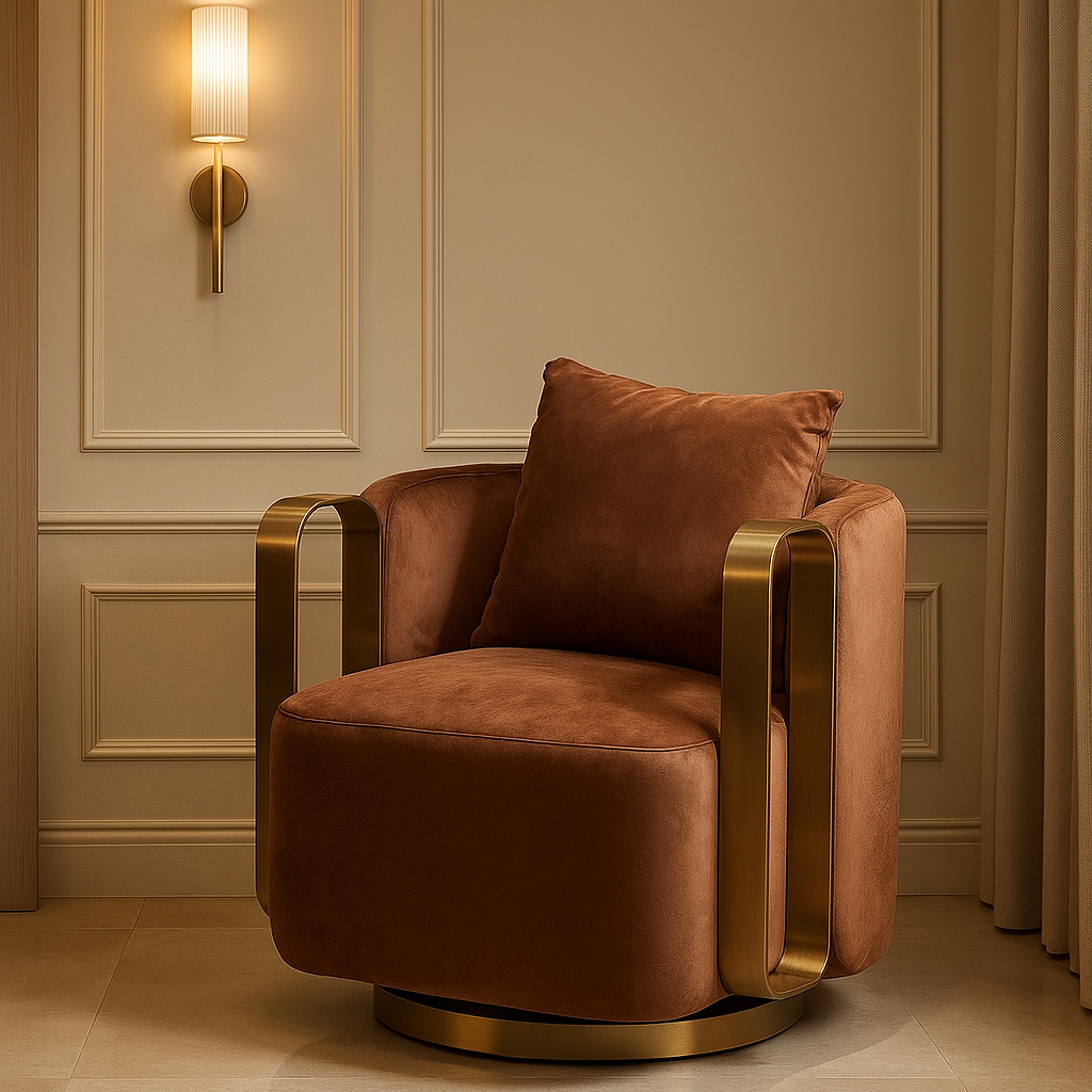 Velvet Monarch Leisure Lounge Chair