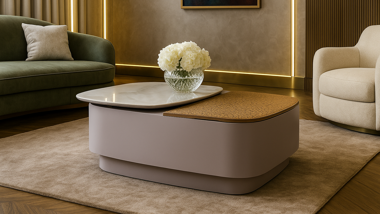 Opéra Luxe Dual-Tone Center Coffee Table