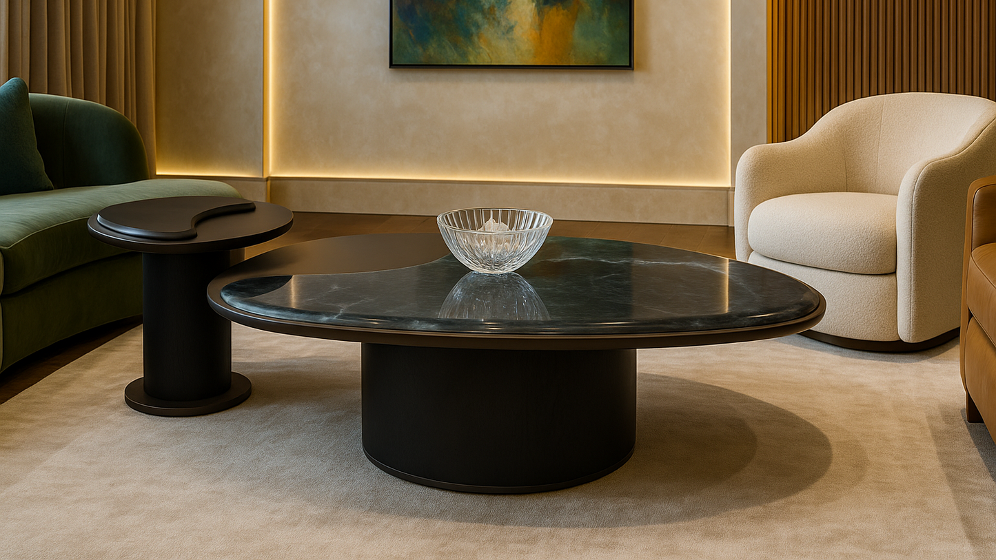 Obsidian Drift Center Coffee Table