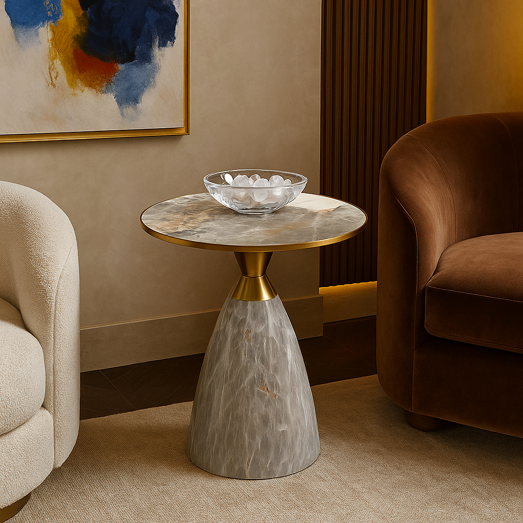 Zehen Onyx Side Table