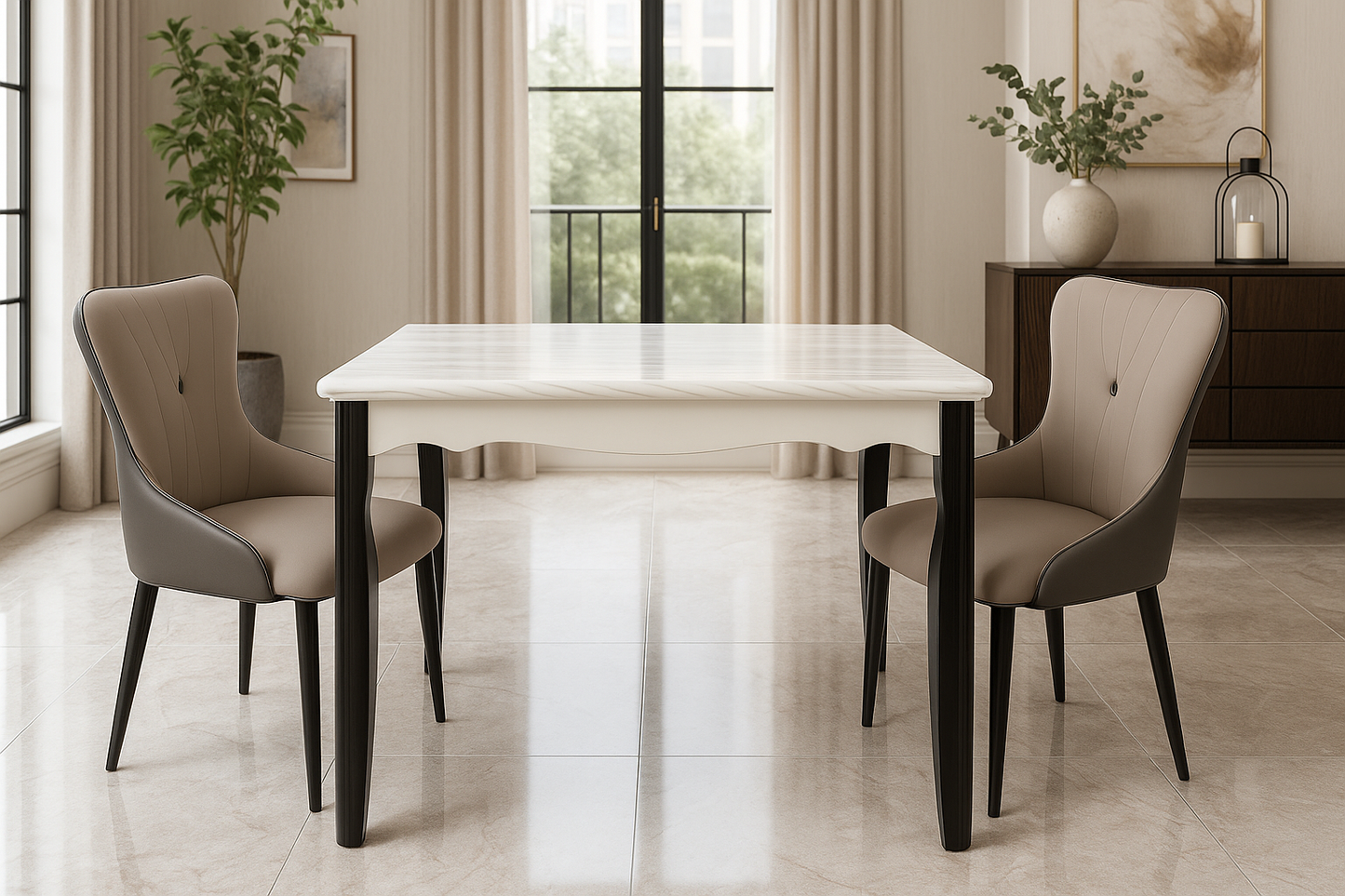 Lucent Stria Dining Table Set