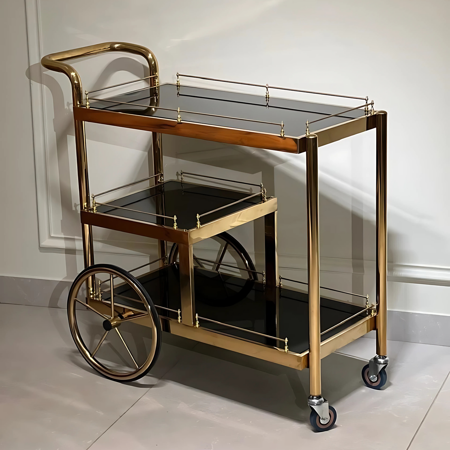 Vintage Charm Trolley Table