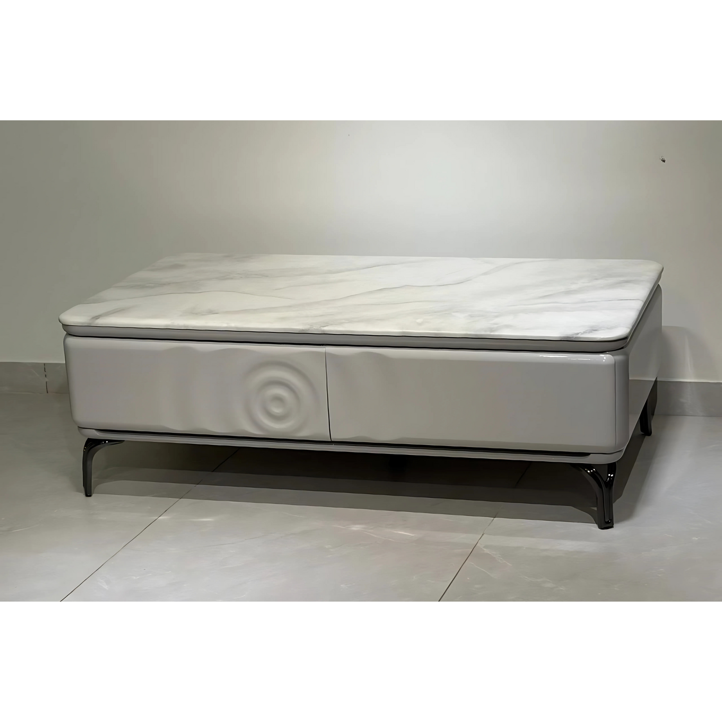 Velour Rise Stone Center Coffee Table
