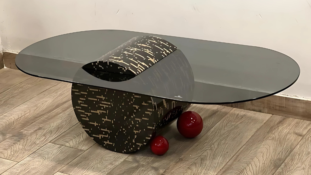 Noir Vision Ellipse Center Coffee Table