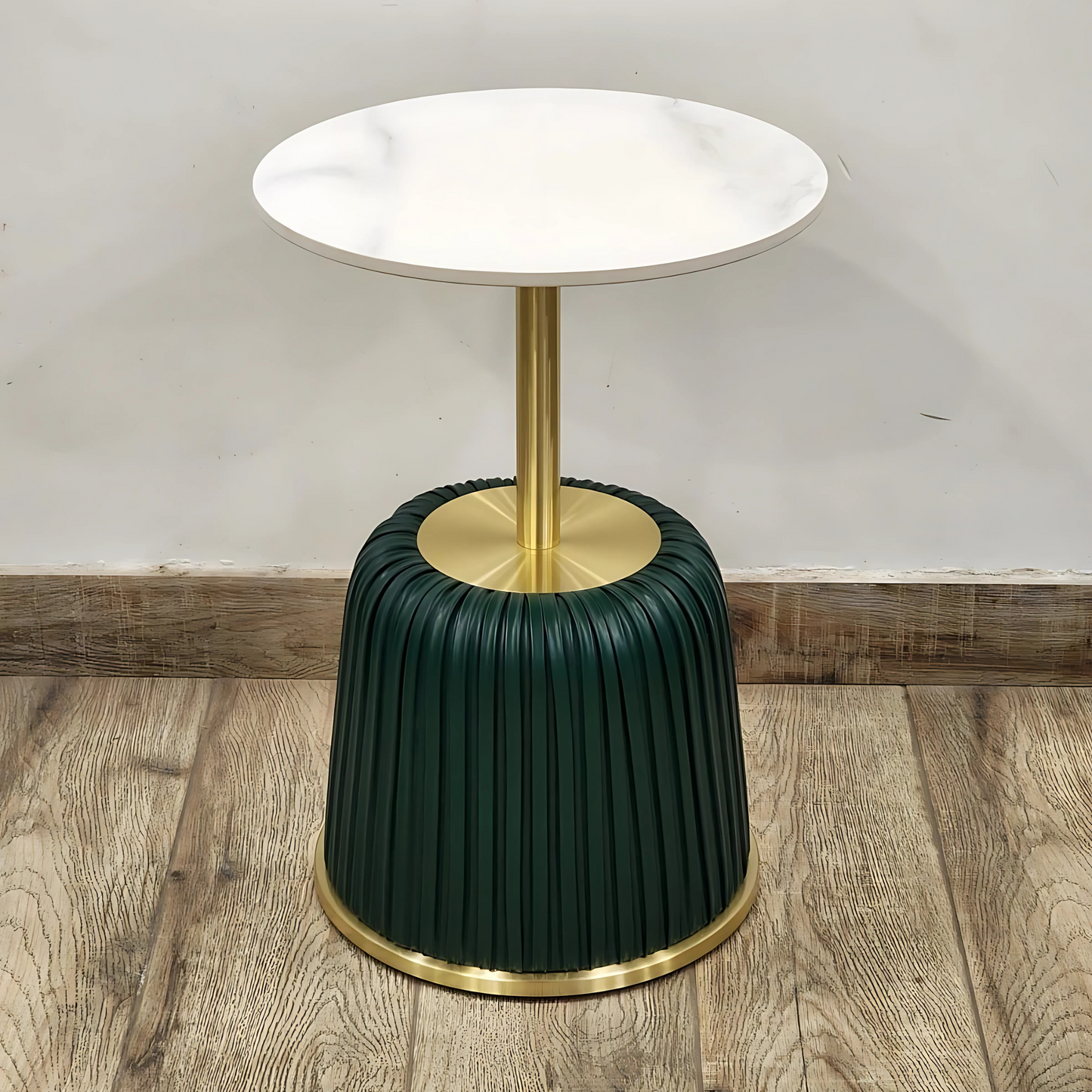Emerald & Gold Side Table