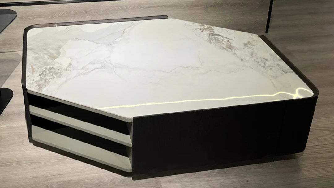 Modern Luxe Facet center Coffee Table