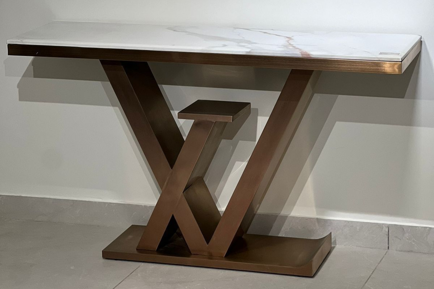 Vertex Marble Console Table