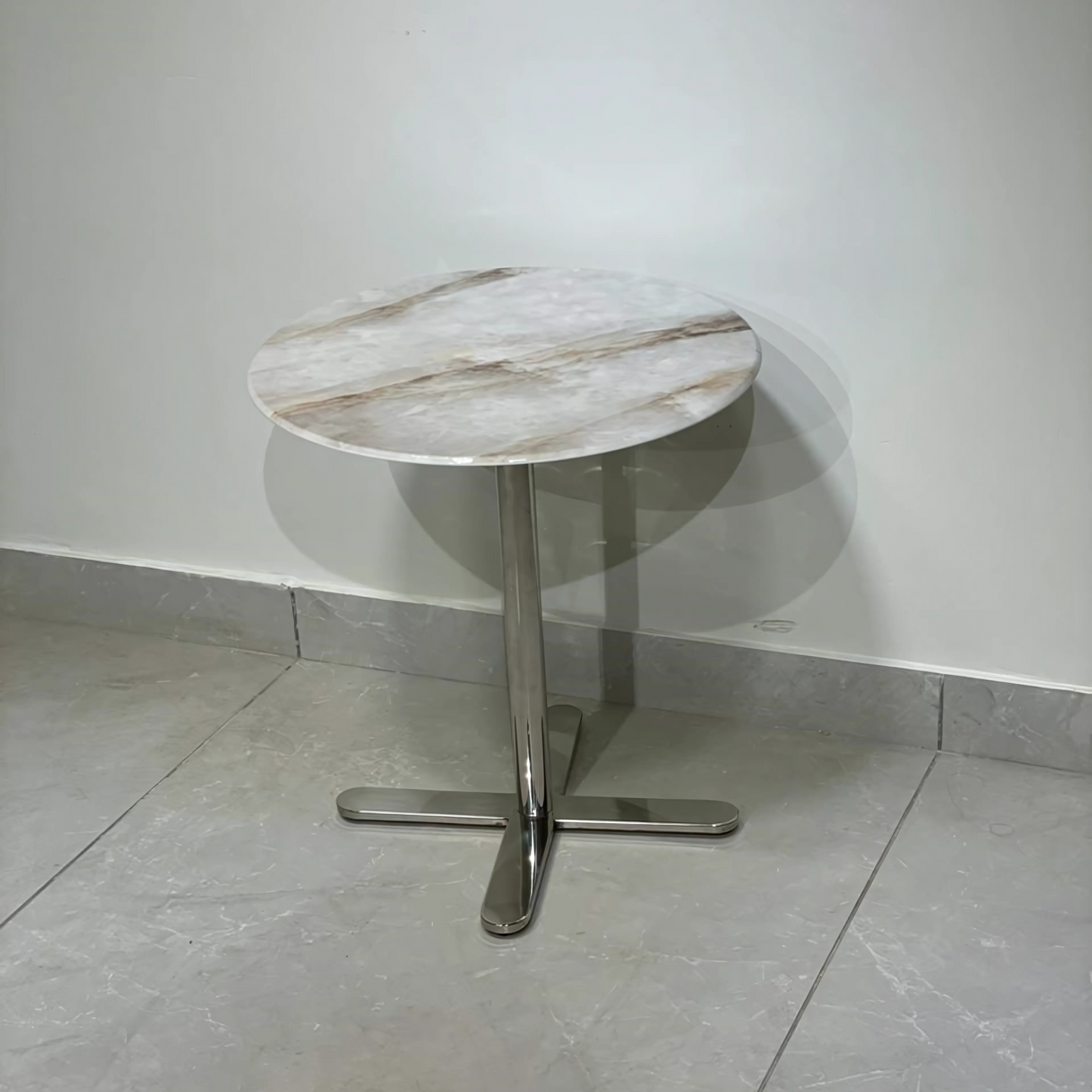 Blush Crest Round Table