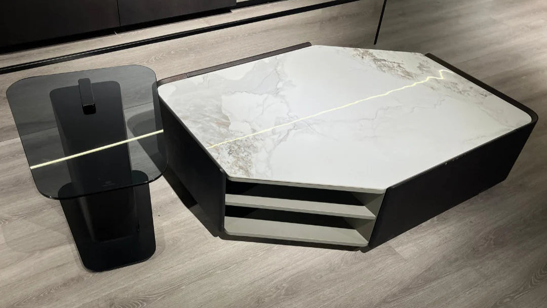 Modern Luxe Facet center Coffee Table