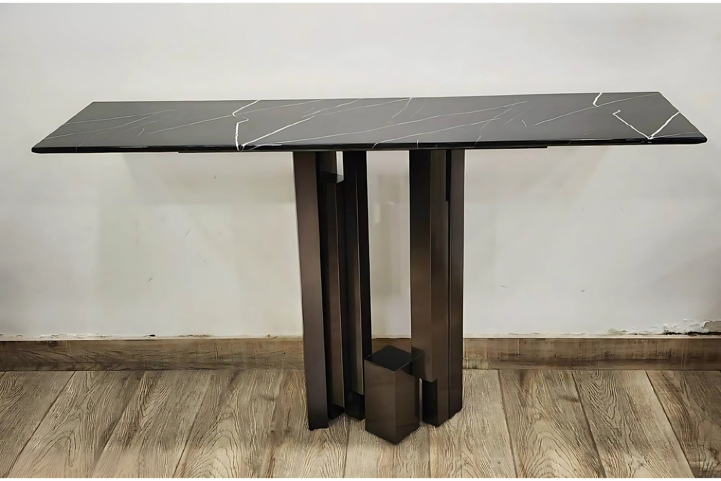 Noir Eleganza Marble Console Table