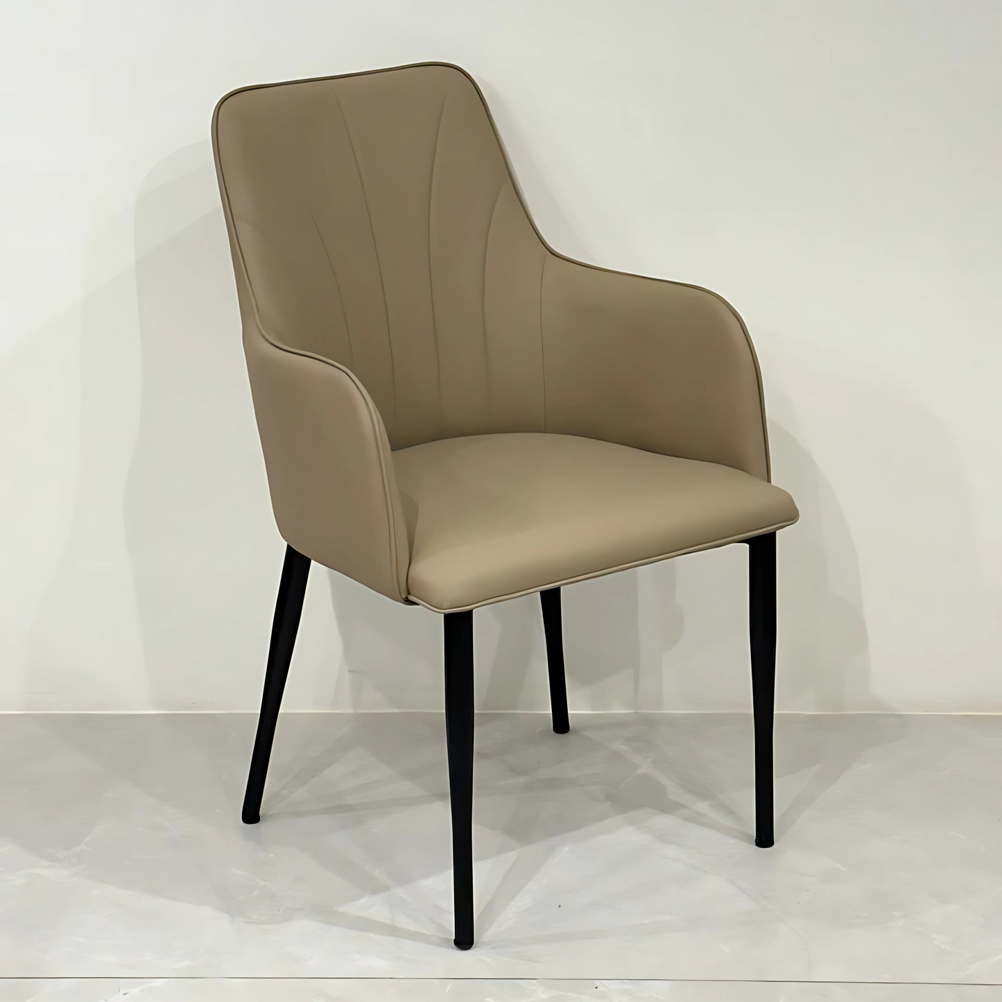 Taupe Crest Dining Chair