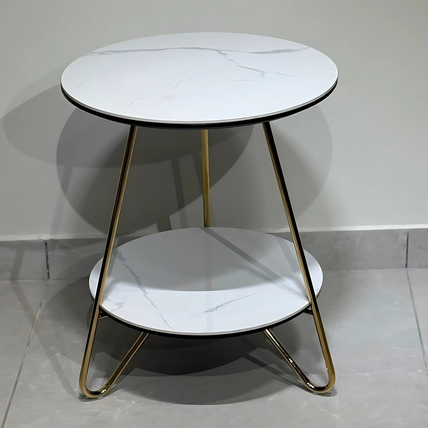 Golden Halo Twin Tier Table