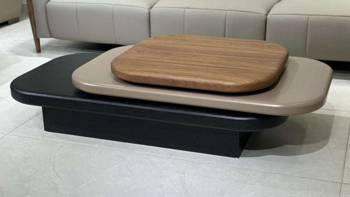 Stratum Modern Layered Center Coffee Table
