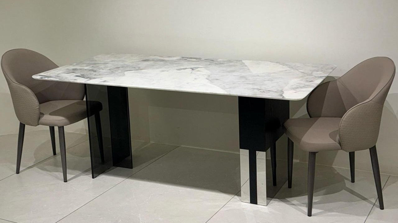 Meridian Luxe Marble Dining Set