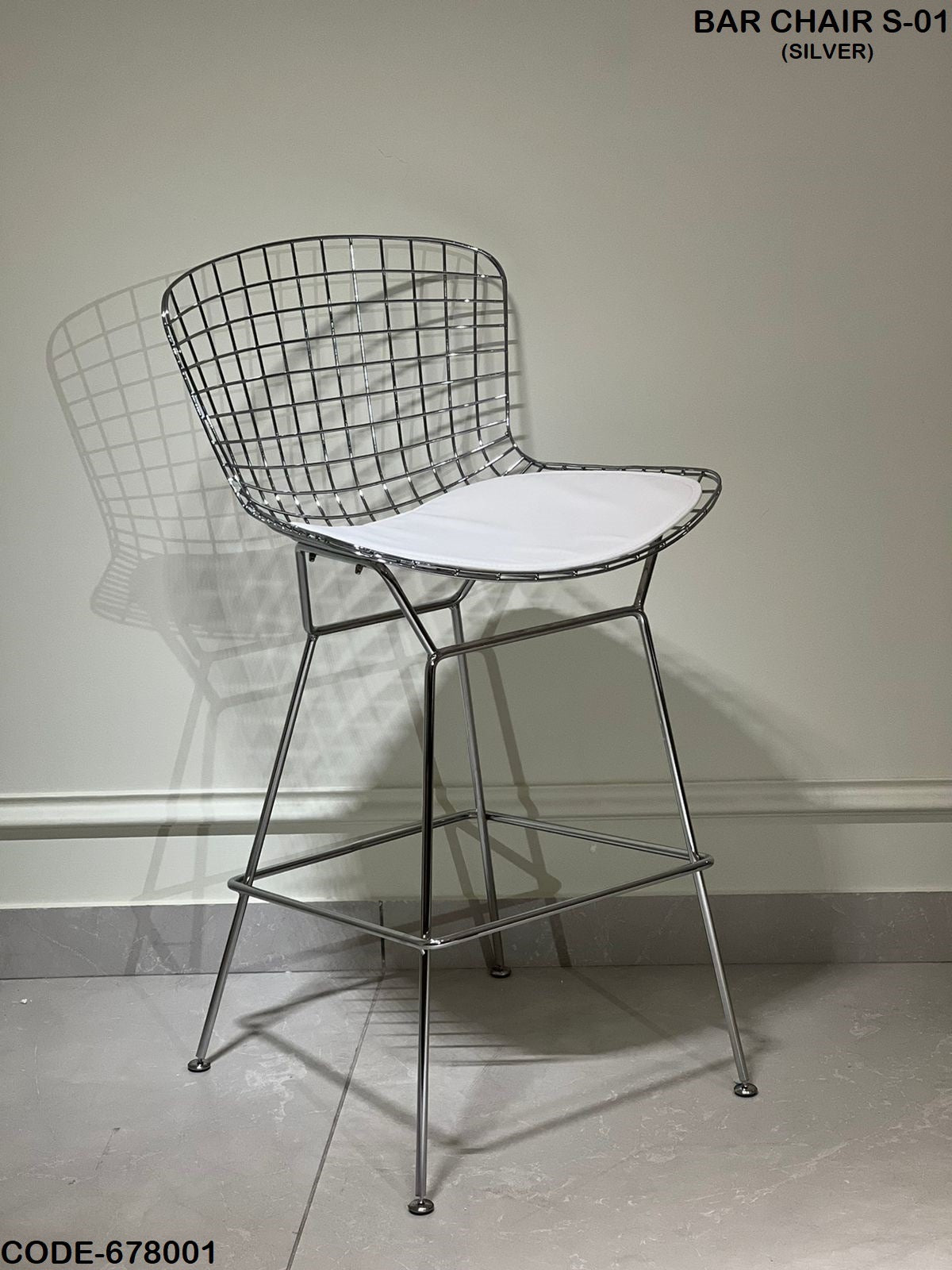 Aris Berto Luxe Wireframe Bar Chair