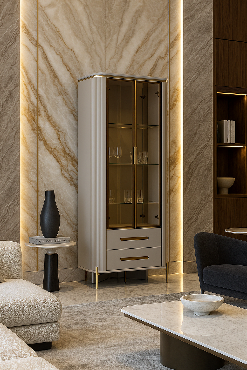 Marlowe Display Cabinet