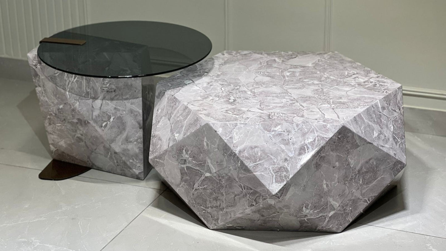Prism Luxe Marble Center Coffee Table