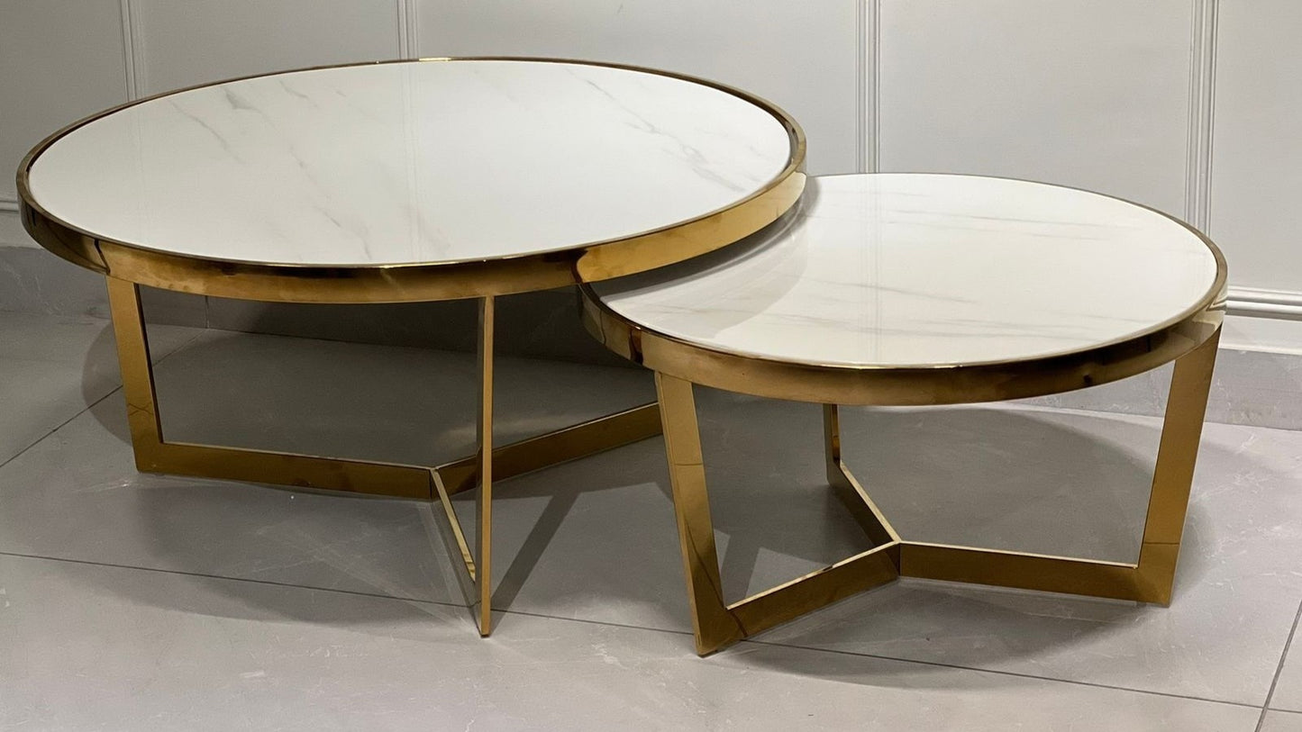 Aurelia Round Luxe Center Coffee Table