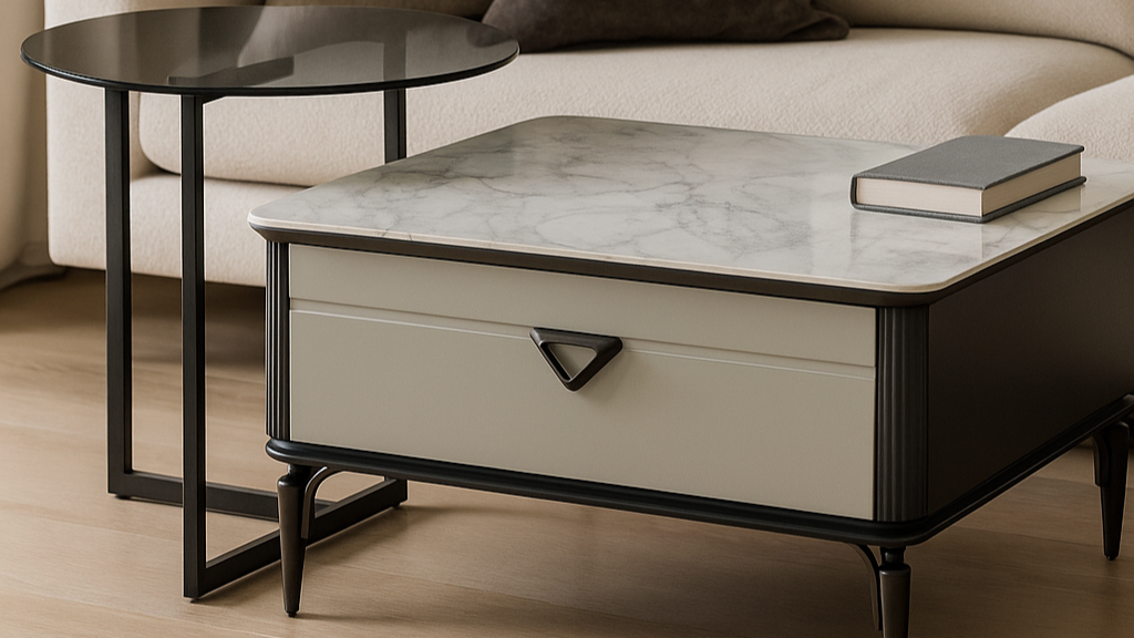 Marble Mist Nesting Center Coffee table