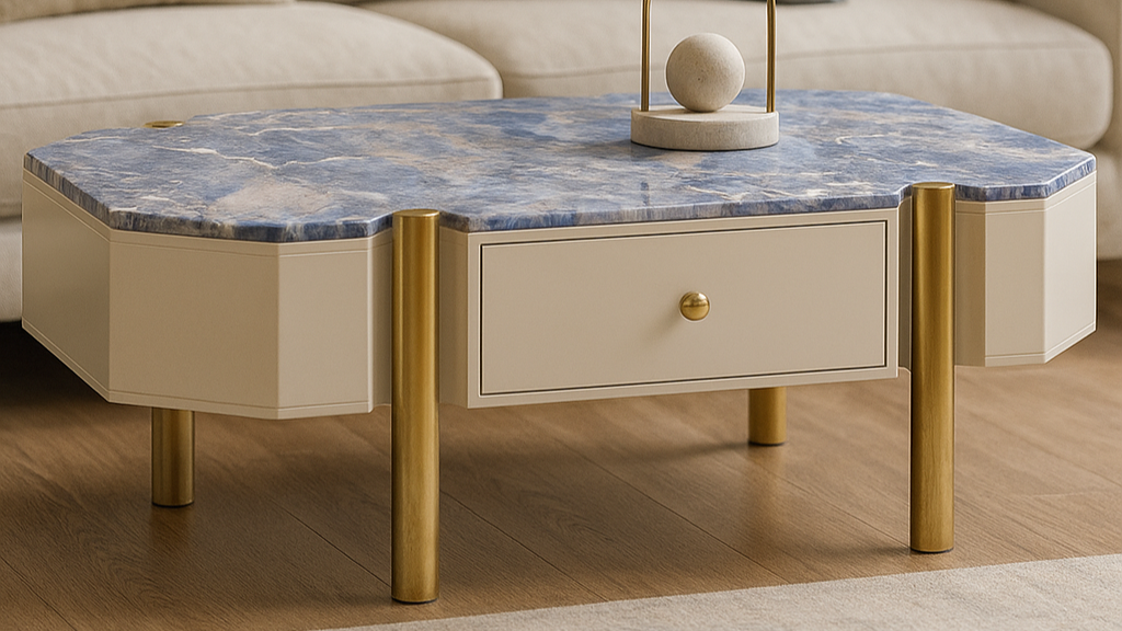 Azure Crest Center Coffee Table