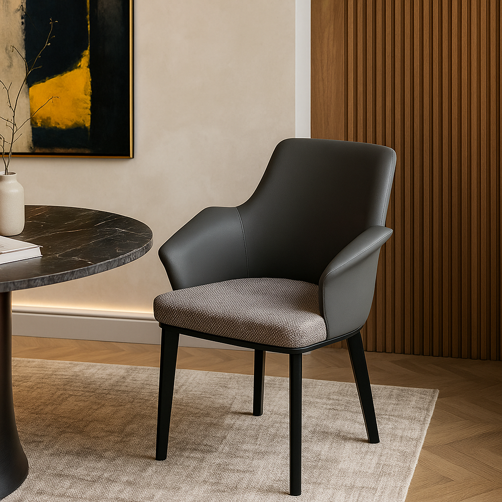 Grigio Weave Designer Dinning Chair