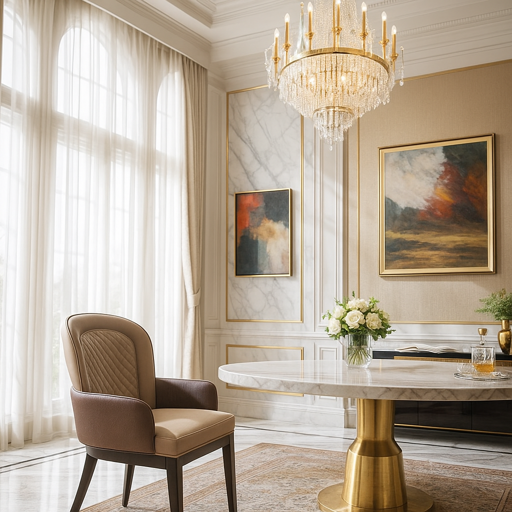 Siena Crest Designer Dining Chair