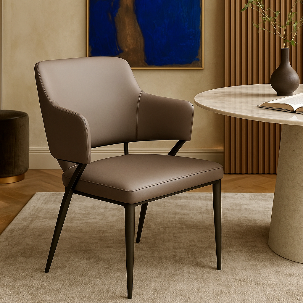Nocturne Charcoal Designer Dining Chair