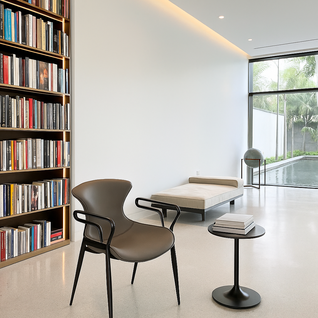 Verdant Arc Rosegold Chair