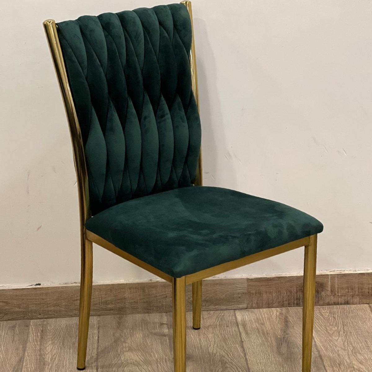Emerald Crest Velvet Dining Chair