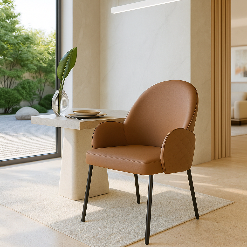 Graphite Luxe Dining Chair