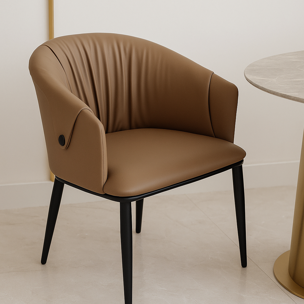 Cocoa Drift Designer Dining Chair