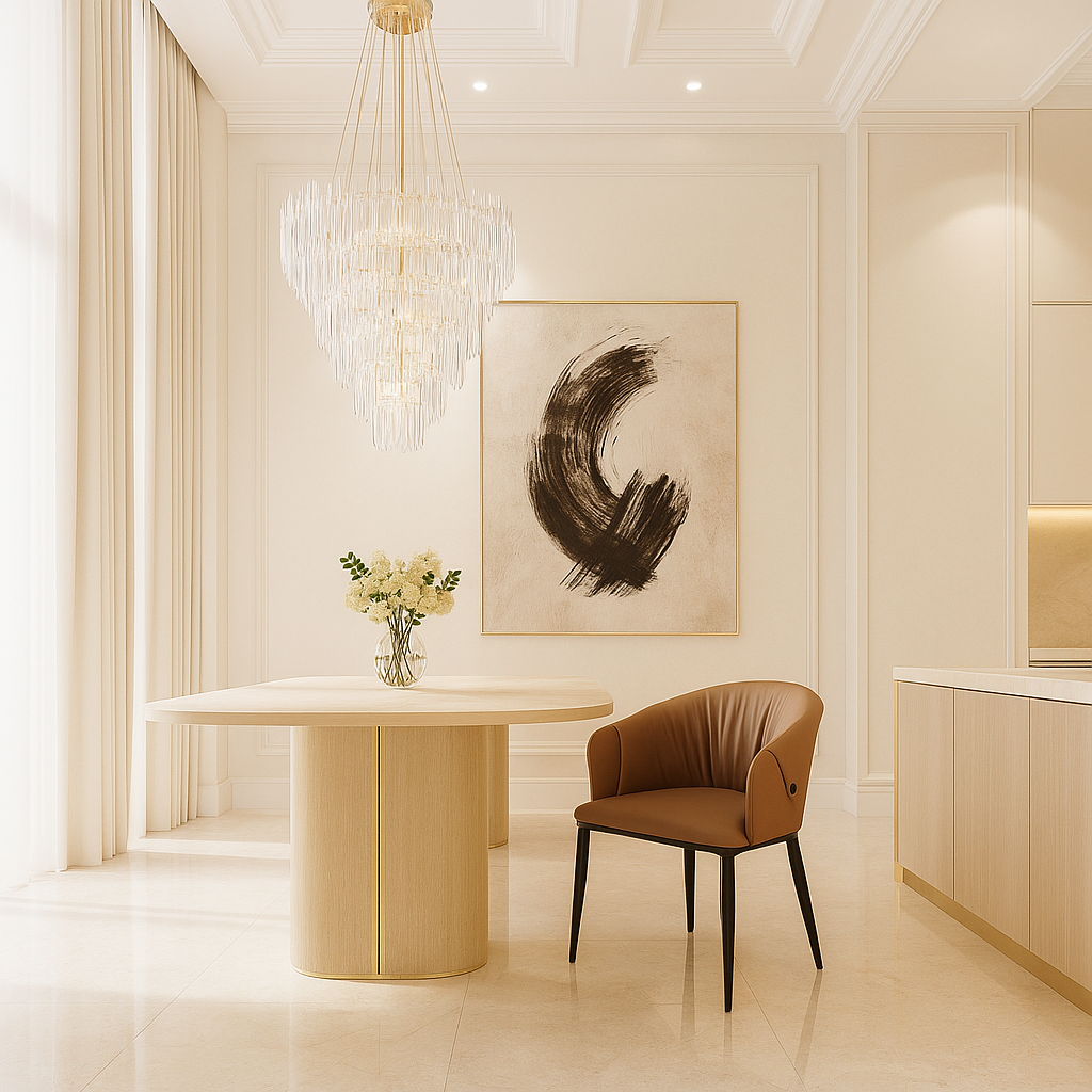 Cocoa Drift Designer Dining Chair
