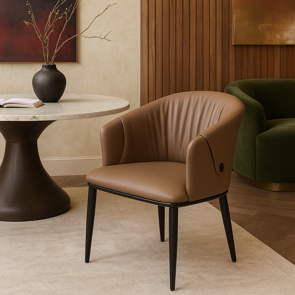 Cocoa Drift Designer Dining Chair