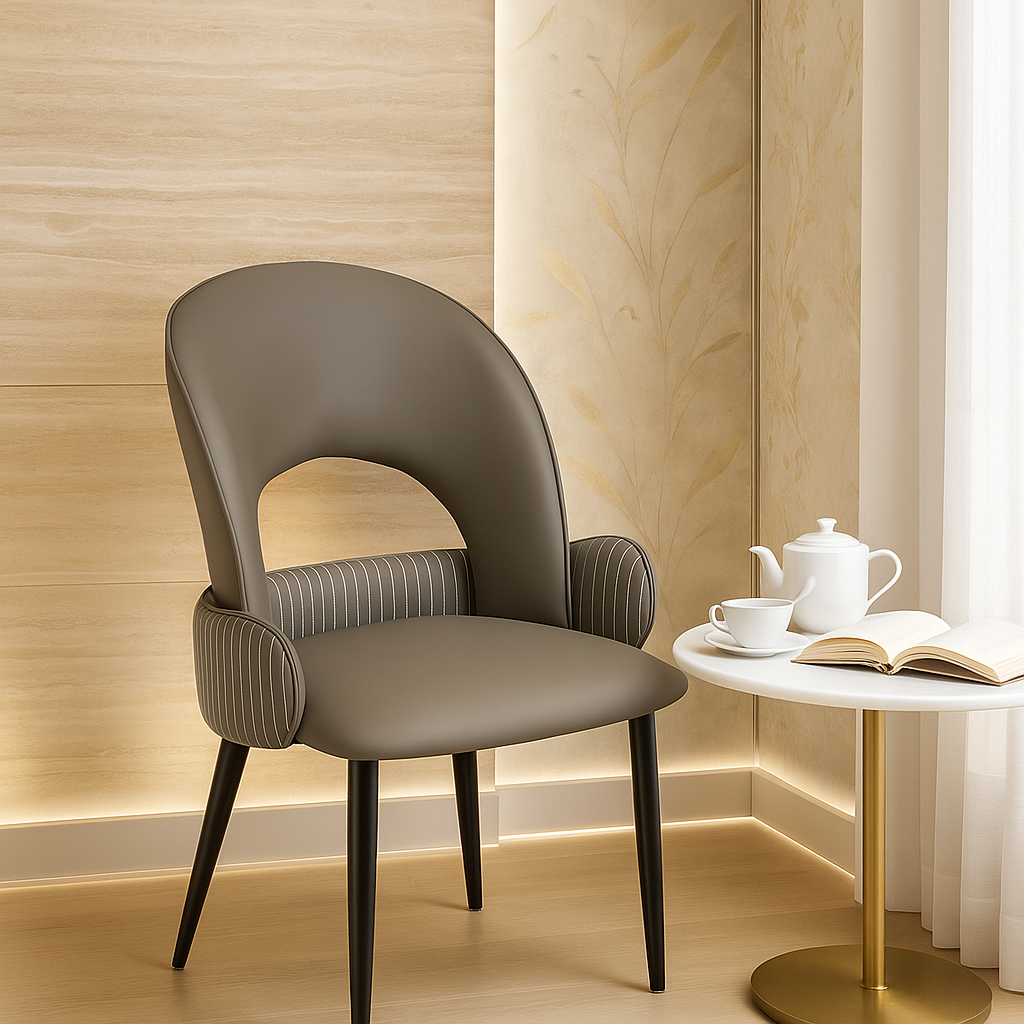 Elan Stripe Designer Dining Chair