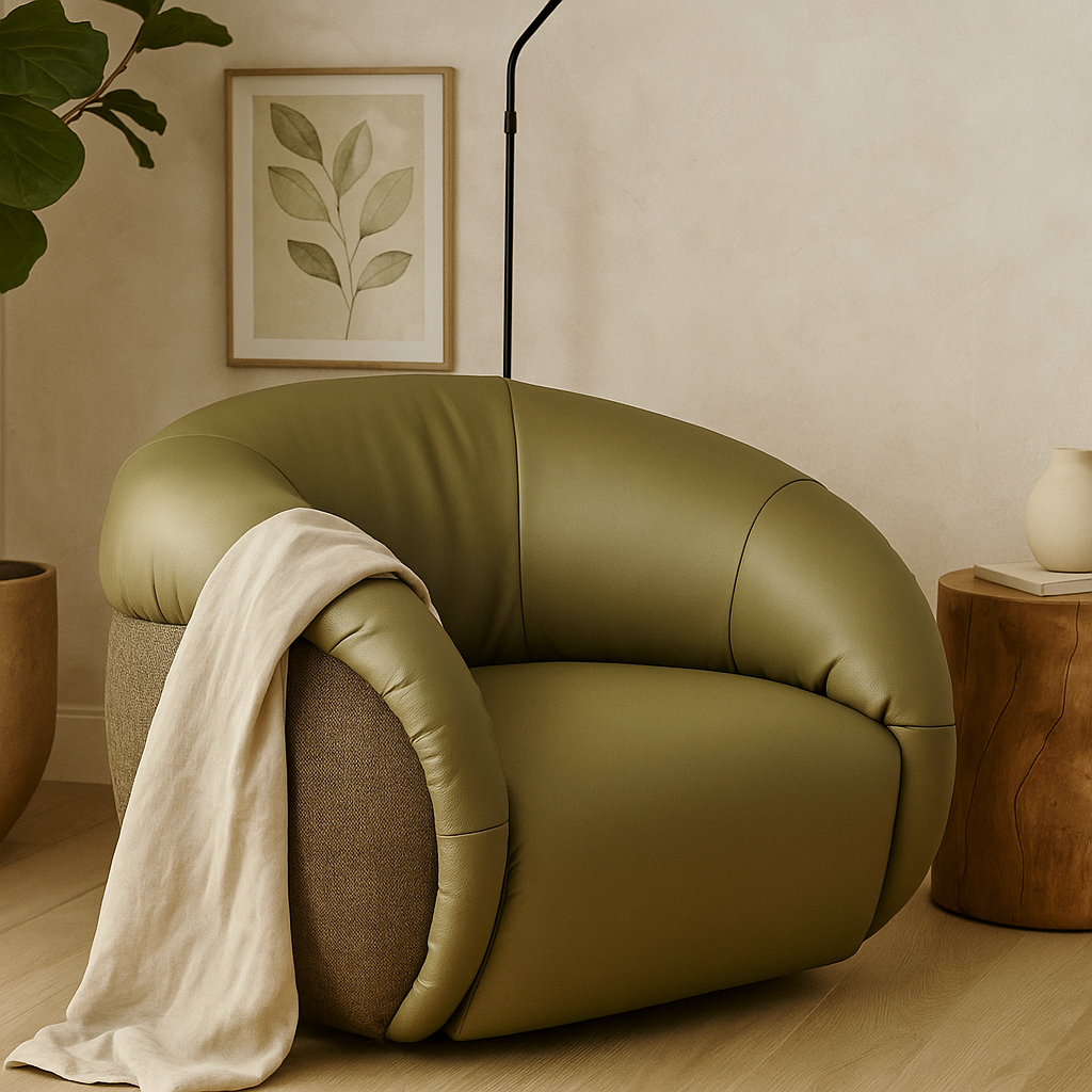 Oliva Cursive Leisure Lounge Chair