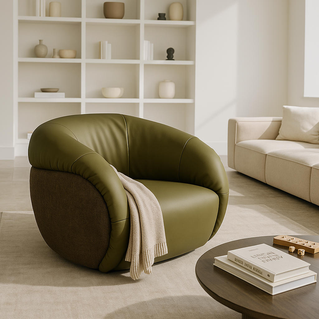 Oliva Cursive Leisure Lounge Chair
