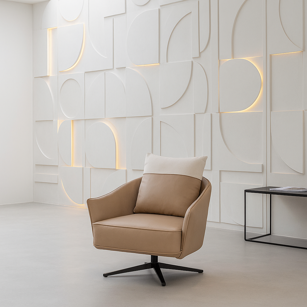 Cognac Royale Leisure Lounge Chair