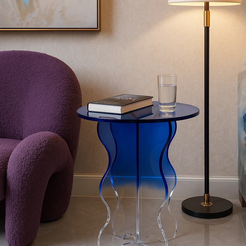 Blue Aurora Side Table