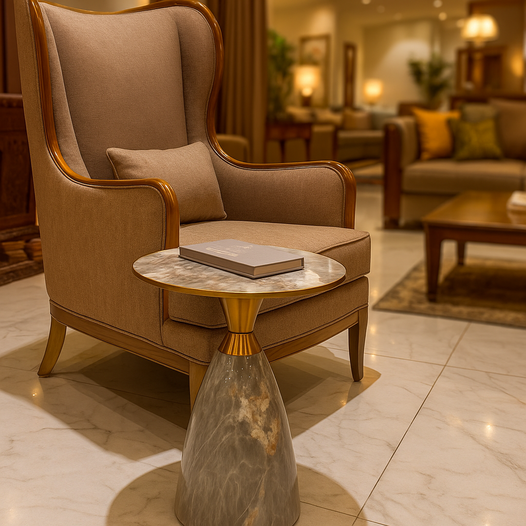 Zehen Onyx Side Table