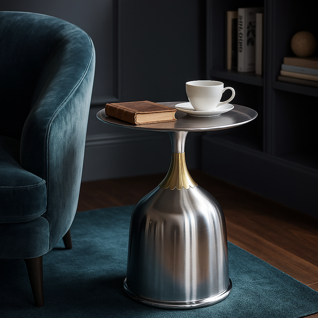 Silver Monarch Side Table