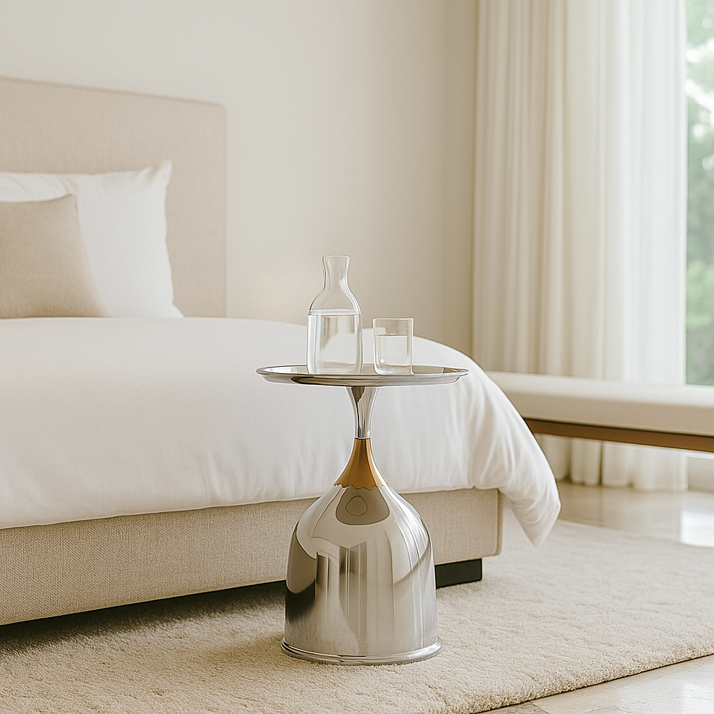 Silver Monarch Side Table