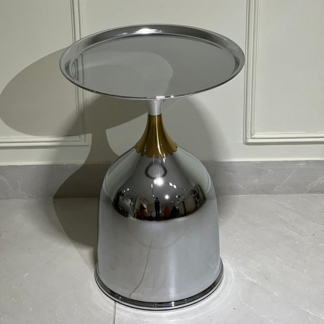 Silver Monarch Side Table