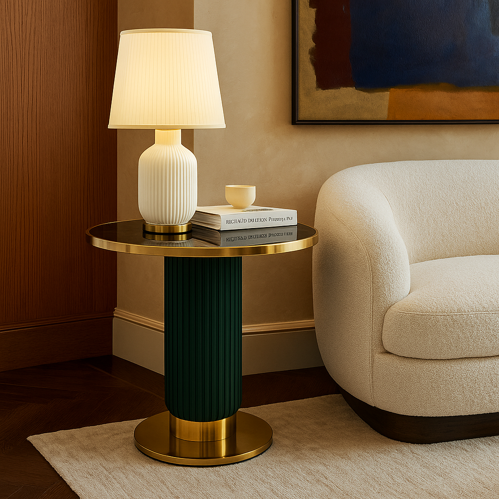 Gold Edge Side Table
