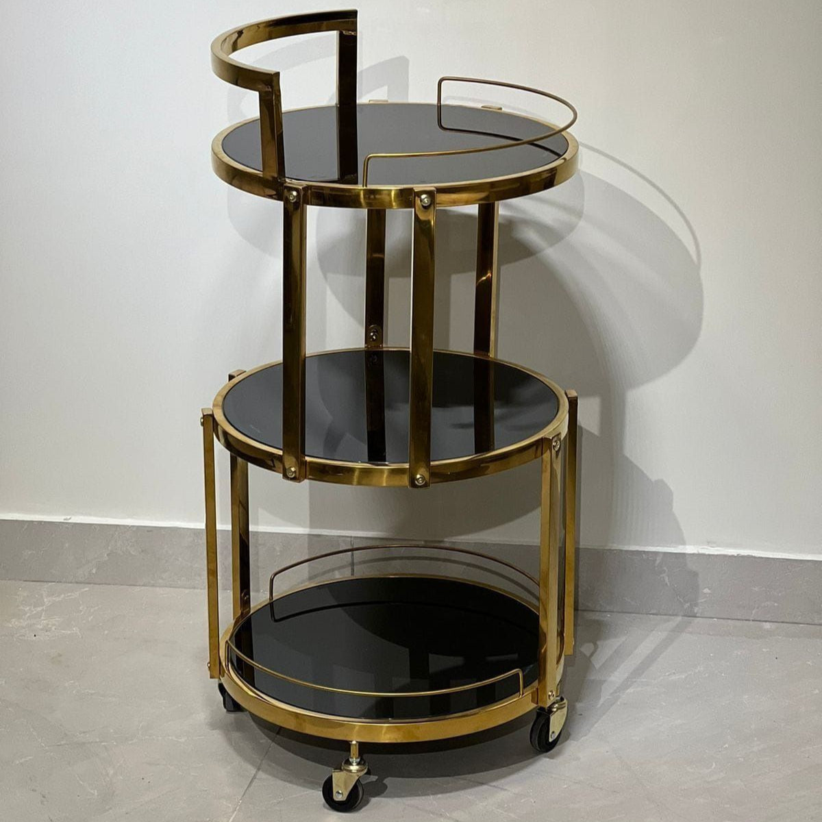 Dravell Round Serving Trolley