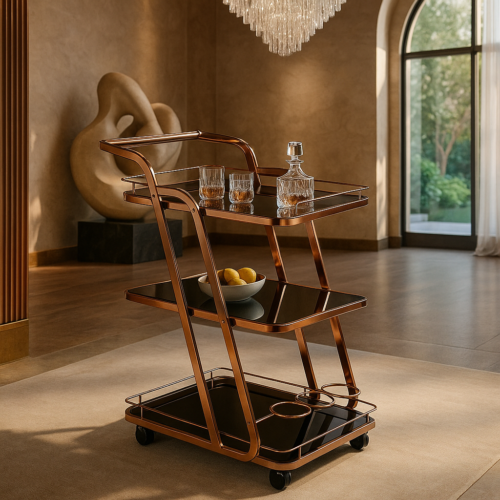 Rosario Luxe Serving Trolley