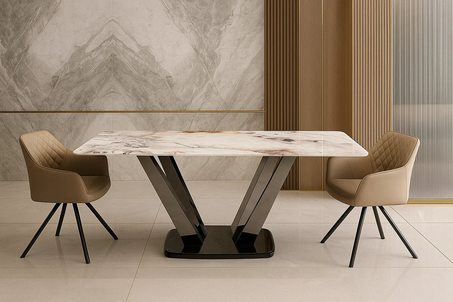 Velluto Marble Luxe Dining Table