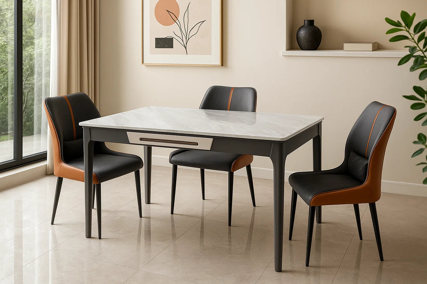 Aureon DuoStone Dining Set